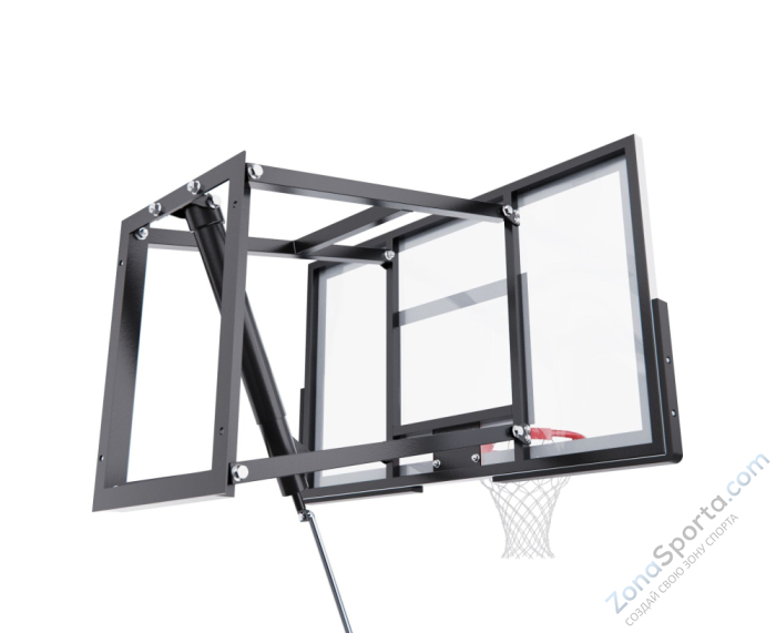 Баскетбольный щит DFC со съёмным регулятором высоты, стекло 6 мм, 110 х 70 см