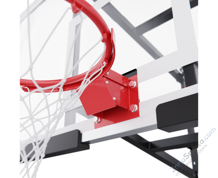 Баскетбольный щит DFC со съёмным регулятором высоты, стекло 8 мм, 152 х 80 см