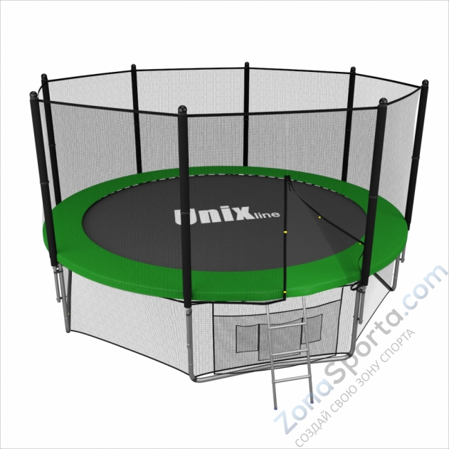 Батут Unix line 12 ft outside (Green)
