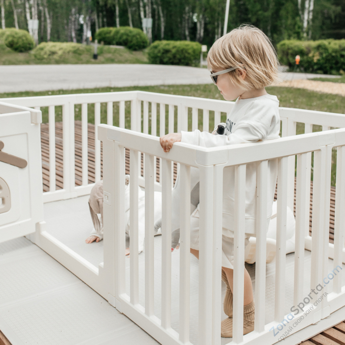 Большой детский игровой манеж Unix Kids Classic Tree House 200 x 280 Camel