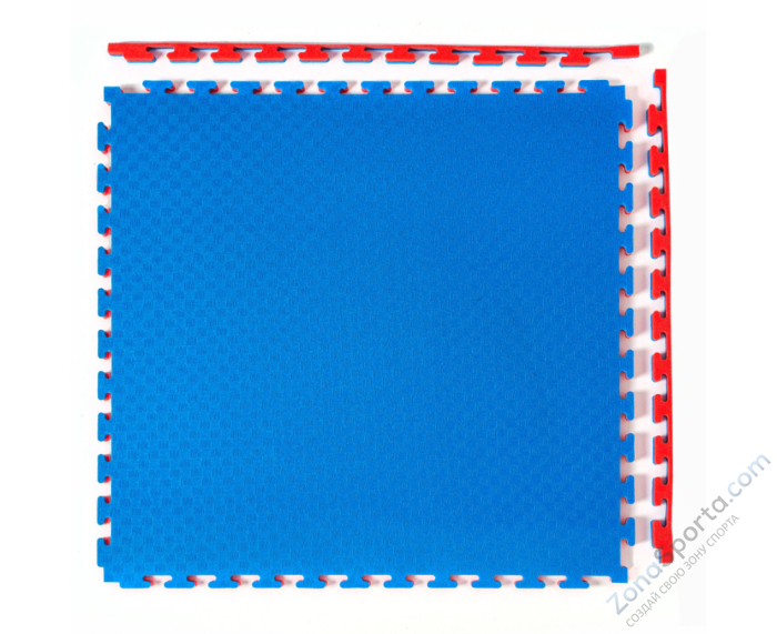 Будо-мат DFC, 100 x 100 см, 20 мм, цвет сине-красный