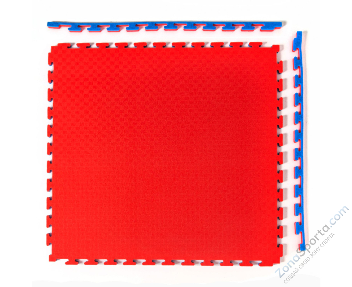 Будо-мат DFC, 100 x 100 см, 20 мм, цвет сине-красный