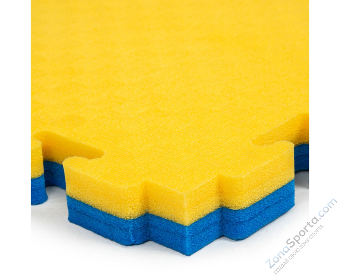 Будо-мат DFC, 100 x 100 см, 40 мм, цвет сине-жёлтый