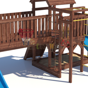 Детская деревянная игровая площадка для улицы дачи CustWood Scout SC13