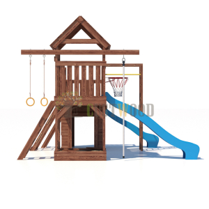 Детская деревянная игровая площадка для улицы дачи CustWood Scout SC11