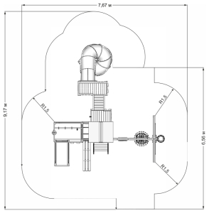 Детская игровая площадка IgraGrad X5