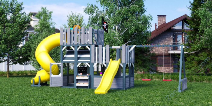 Детская игровая площадка Савушка PlayHouse-6 с домиком