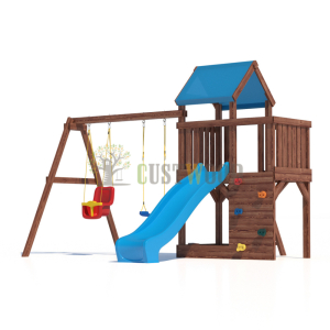 Детская деревянная игровая площадка для улицы дачи CustWood Scout SC3
