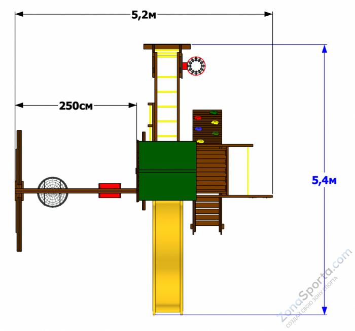 Детская площадка Мельница Люкс