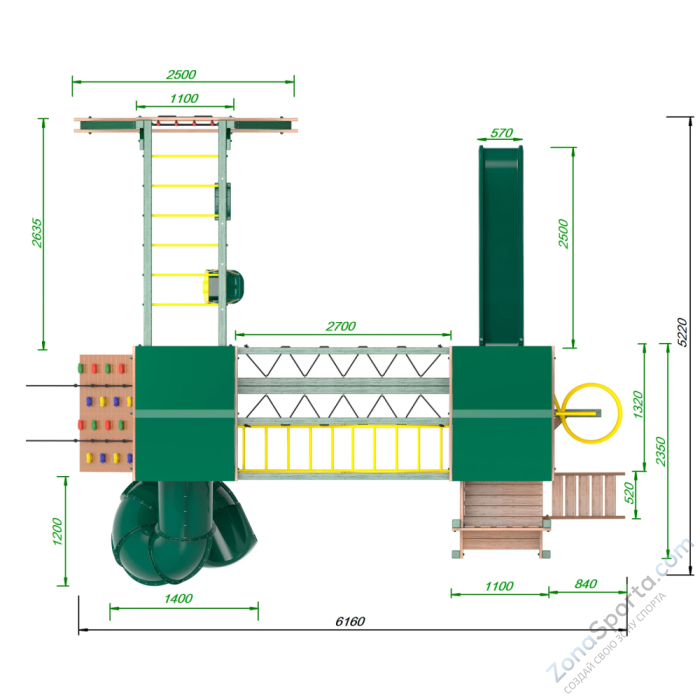 Детская площадка Пикник Форест Кракен Компакт