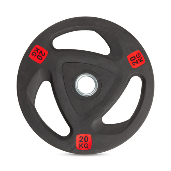 Диск 51 мм. обрезиненный с 3-мя хватами 20 кг VictoryFit VF-ST51200