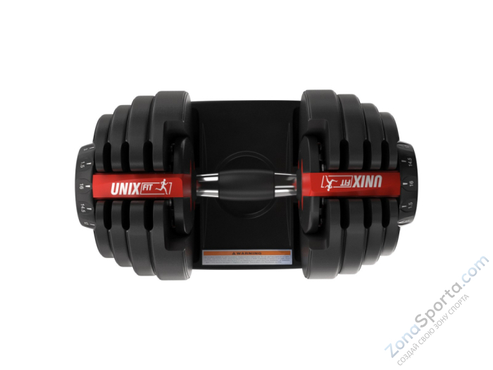Гантель регулируемая UNIX Fit 16 кг 