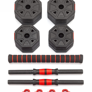 Гантели гексагональные разборные с грифом, 10 кг. (2 шт. х 5 кг.) VictoryFit VF-DН100