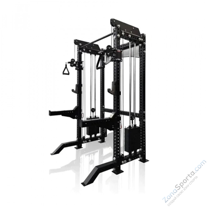 Многофункциональная силовая рама с грузоблоками и кроссовером Apex AF-908