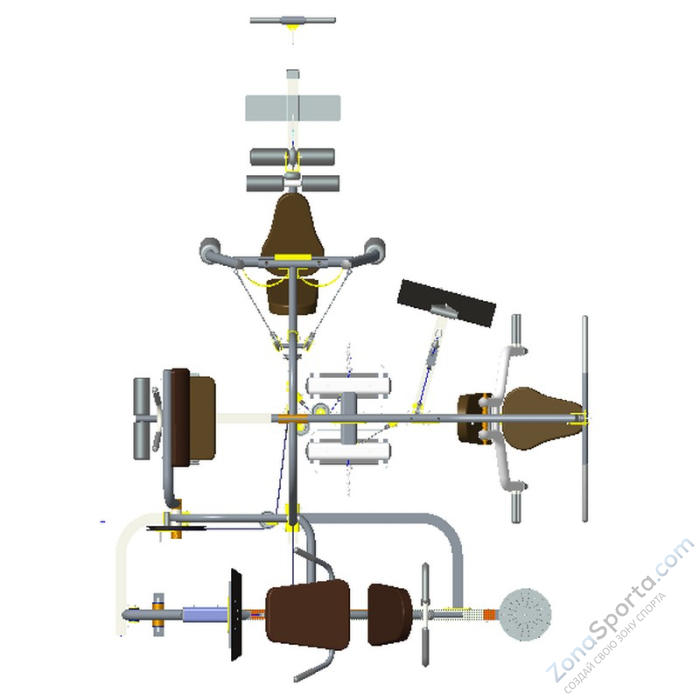 Мультистанция 6-ти позиционная Gymmaster FC6014