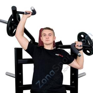 Наклонный жим сидя на свободных весах Protrain T8-604
