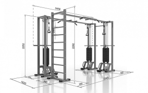 Реабилитационная рама и шведская стенка Iron King IK41
