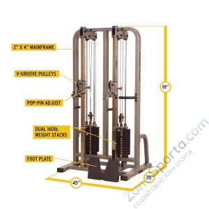 Сдвоенная блочная стойка Body Solid SDC2000G-2