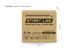 Стол теннисный Start Line Compact-2 LX Всепогодный Black