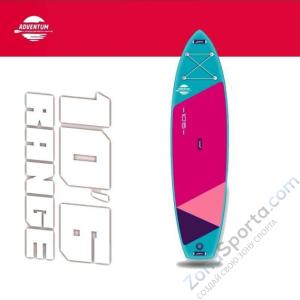 SUP доска с веслом Adventum 10'6 Teal pink